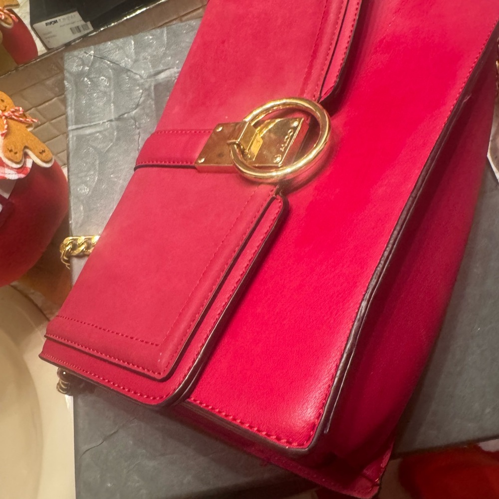 Elegant Red Designer Women's Bag Aldo